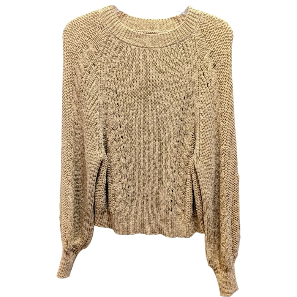 American Eagle Outfitters Women's Mustard Yellow Sweater Medium